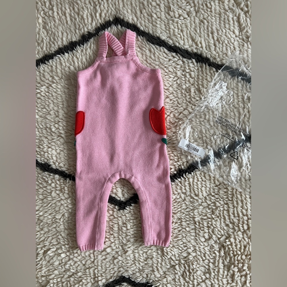Hanna Andersson new tulip sweater overalls 75 12-18m